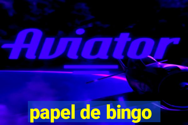 papel de bingo